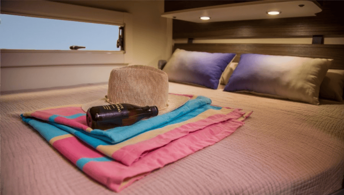 Cama grande autocaravana