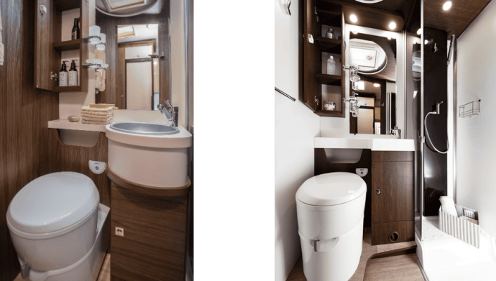 Baño y ducha autocaravana